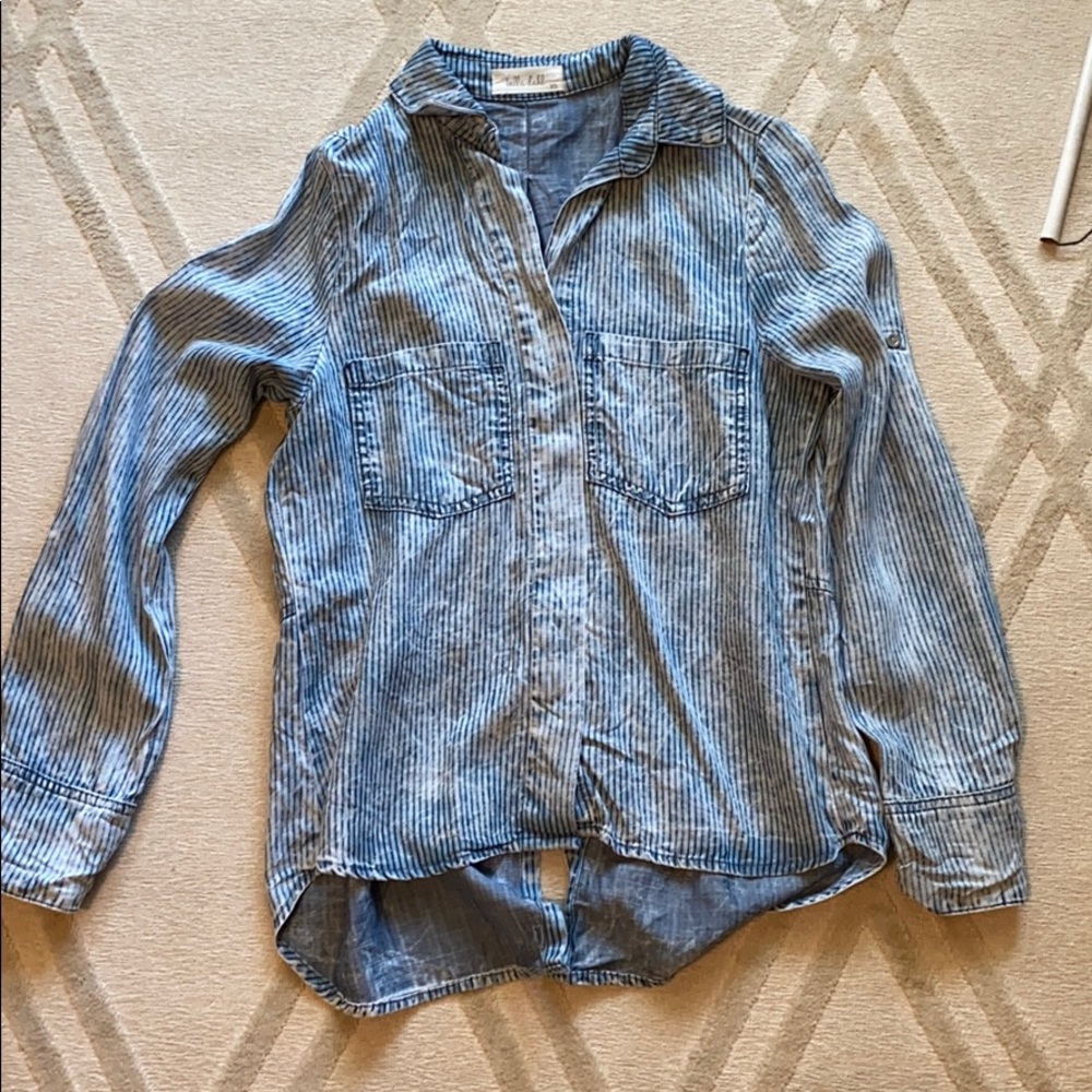 Bella Dahl striped button down shirt